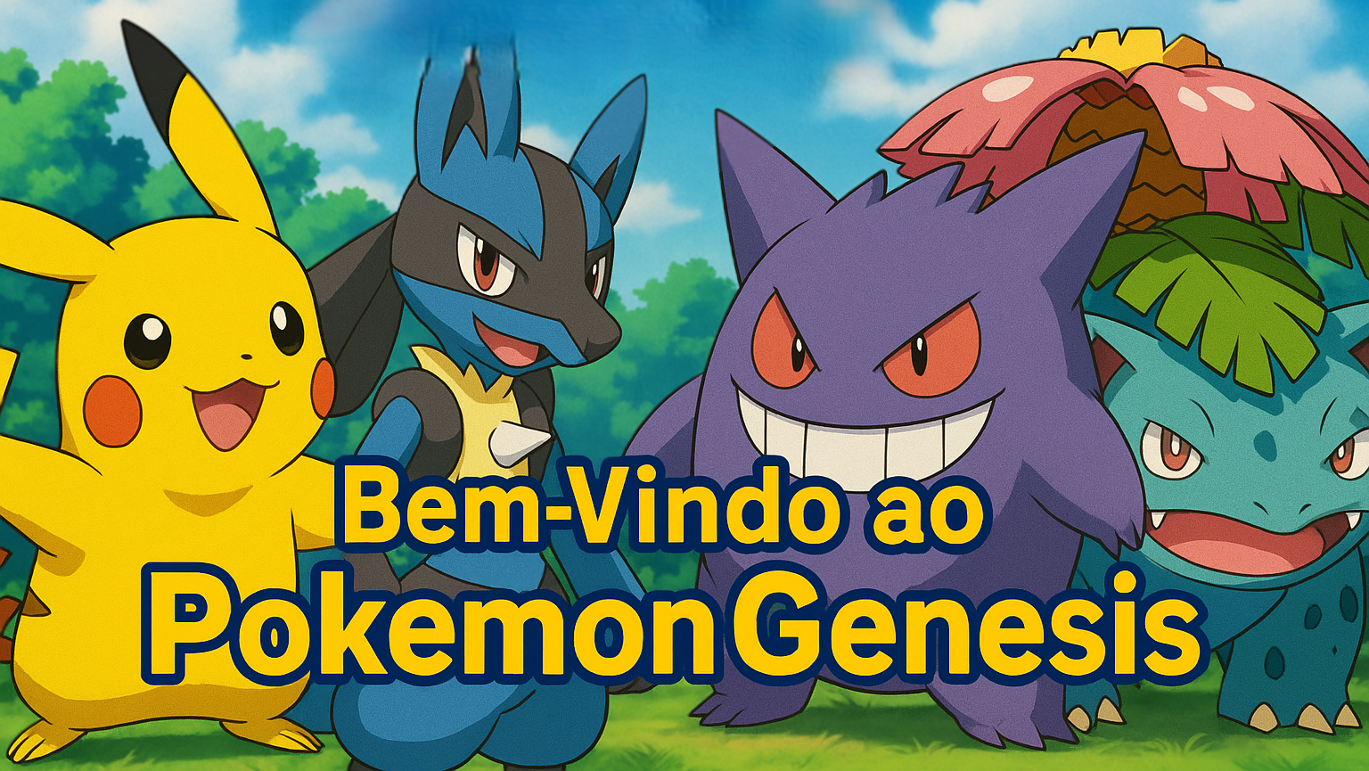 Ash e Pikachu - PokeGenesis